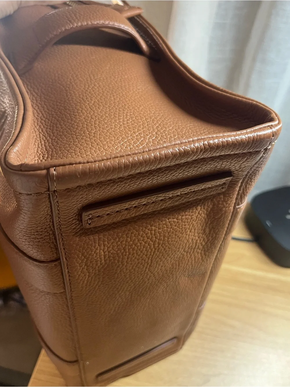 Marc Jacobs Brown Leather 'The Tote Bag' Structured Tote